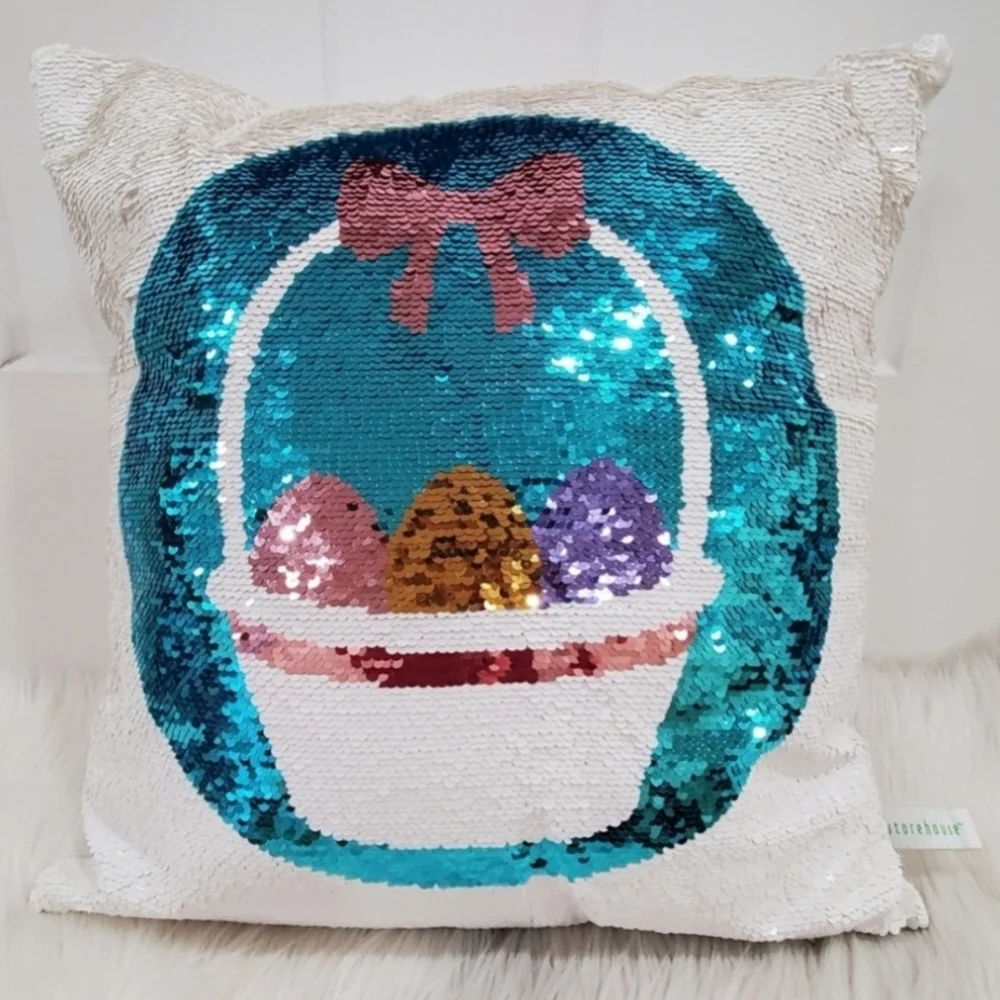 storehouse reversible Sequin Accent pillow New